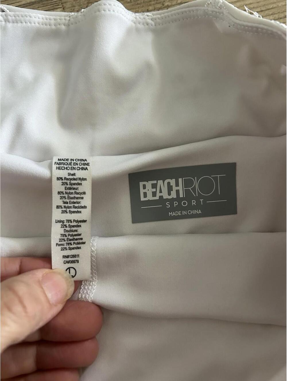Beach Riot Women's Trixie Magnolia White Athletic Skort Size Large - Picture 5 of 7